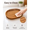Woven Bread Basket, 3 Pack Wicker Fruit Baskets Rattan Bread
