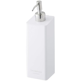 Yamazaki Industries 4258 Magnetic Two-Way Dispenser, Shampoo, White, (W x D x H) Approx. 2.8 x 3.5 x 9.4 inches (7 x 9 x 24 cm), Tower Pump Dispenser Bottle