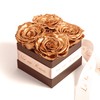 Infinity Rose Box 4 Real Roses Preserved Golden Wedding Gift