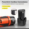 WIOR Cordless Chainsaw Sharpener Kit with Titanium-Coated Diamond Bits -