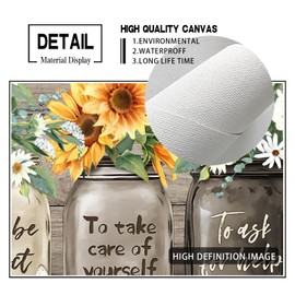 Rustic Wall Art Inspirational Rustic Daisy Butterfly Canvas Vintage Floral Wall Art Flowers Inspirational Picture For Bedroom Living Room Bathroom Office Wall Decor Framed Ready To Hang 16x32 Inch