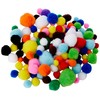Creation Station Pom Poms Assorted Colours & Sizes (100)