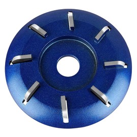 Professional Electric Hoof Repair Tool, Wood Turbo Carving Disc, 6/8 Teeth Metal Hoof Trimming Cutter for Horses, Goats, Cows, Woodcarving, Table, Woodworking (Blue 8 Teeth)