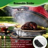 Charcoal Basket with Divider for Large Big Green Egg and
