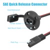 2 Pack SAE Power Socket Sidewall Port Cables YACSEJAO 12AWG