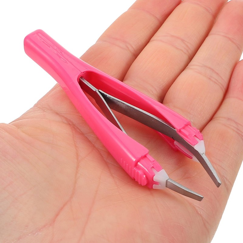 NOLITOY Brow Clip Tweezer Automatic Eyebrow Clamp Trimming Tool and