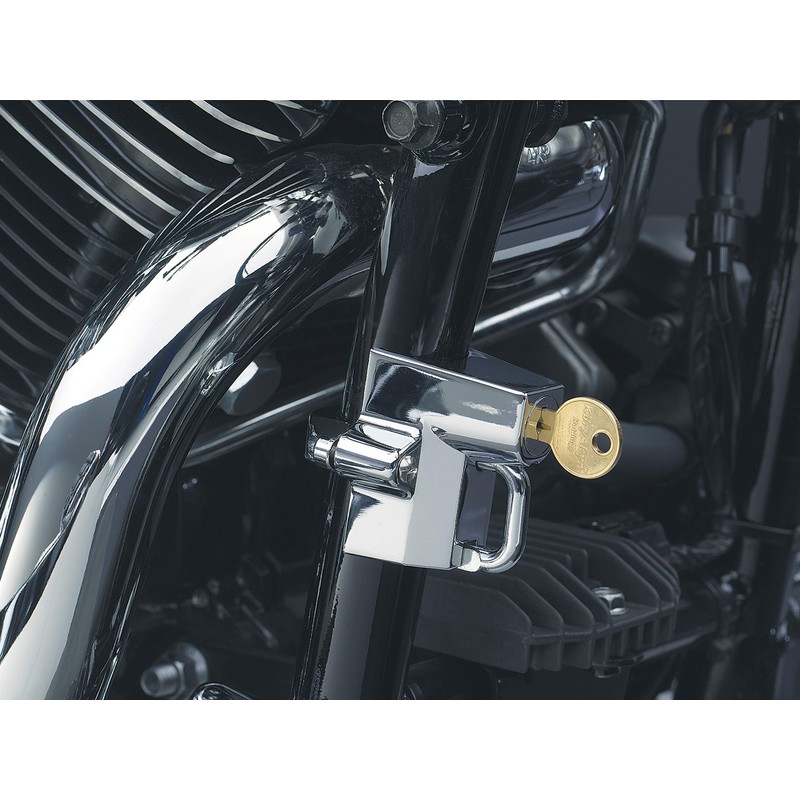 Kuryakyn 4220 Motorcycle Accessory: Tamper-Proof Helmet Security Lock, Universal Fit