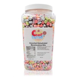 Sarah's Candy Factory Assorted Dehydrated Marshmallow Bits in Jar, 1lb PACK 1