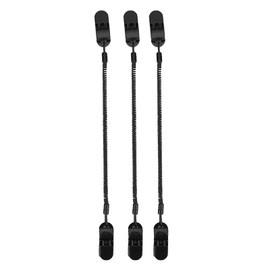 Pack of 3 Cap Holder Fishing Clothing Keeper Hat Clip for Holder and Spiral Cord, Default