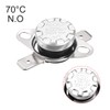uxcell KSD301 Thermostat 70°C/158°F 10A Normally Open N.O Adjust Snap