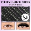 FEEGO 200D Lashes Extension Kit Thick Eyelash Extension Kit 10-20mm