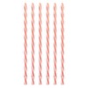 Sunshine Mason Co. Plastic Reusable Drinking Straws 6 Pieces, Red