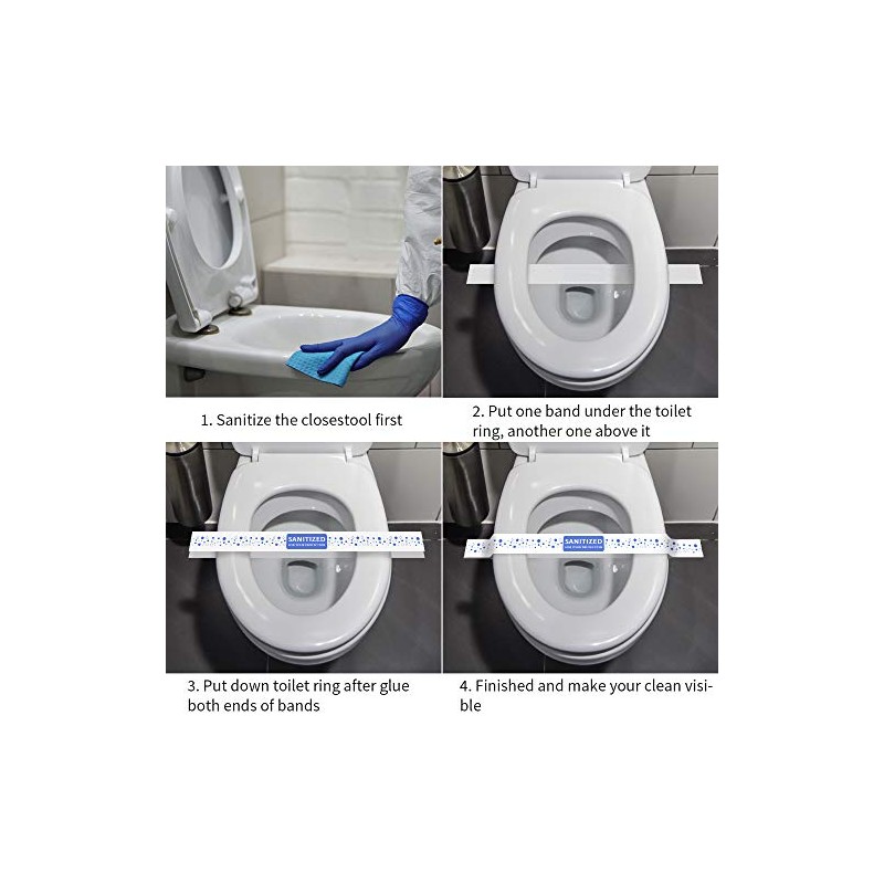 ESSENTIAL- Printed Toilet Seat Band 16-1/2" Wide X 1-1/2" Deepuse