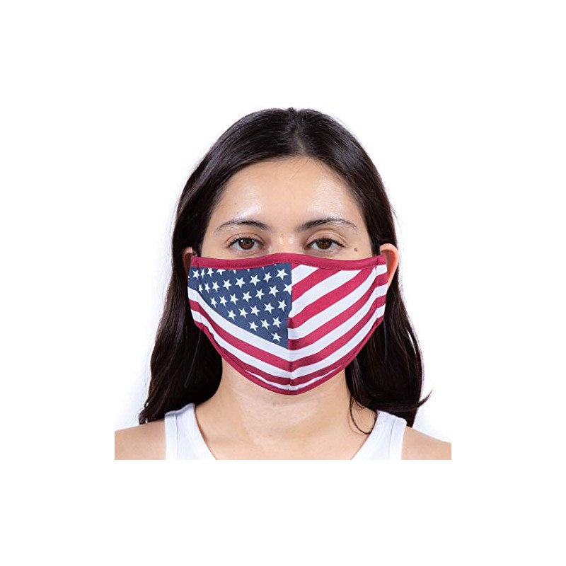 Headmost Comfymask 3 Layer Large Fabric Facemask: Water Repellent, Washable,