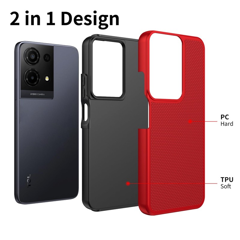 Mocotto for TCL K32/K33 5G 2025 Case with Tempered Glass