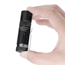 Vastlite Minima Bow LEP Flashlight Portable - 280 Lumens,Range of 2460 feet 3 Modes LEP Flashlight With Flash,High Brightness,Long Range,and high Collimation Characteristics(with Battery)(Black)
