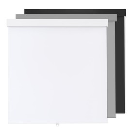 100% Blackout Roller Shades Cordless Blinds for Indoor Windows,Free-Stop Window Shades Pull Down,Thermal Insulated Fabric UV Protection,Blackout Window Guard Blinds for Home,Office,White,23" W x 72" H