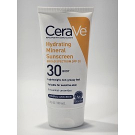 CeraVe Hydrating Sunscreen Body SPF 30 - 5 oz Non Greasy Feel