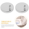 Housoutil 2 Sets Toilet Seat Hinge Toilet Seat Screw Hinges