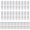Flat Brackets for Wood, 20 Pcs Stainless Steel Mending Plates