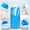 Jiahuade Foldable Drinking Bottle, Pack of 3 Foldable Water Bottles,