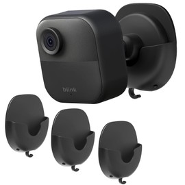 SIBADA Blink Camera Wall Mount Holder 3 Pack, No Drill No Screws Bracket for Blink Mini/Mini 2/Blink Outdoor 4/Blink Indoor Cameras, Strong Adhesive Durable for Blink Cameras, Easy to Install (Black)