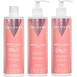Valquer Pack Especial Rizos Shampoo, Mascarilla y Booster Activador.