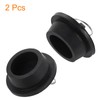 uxcell 2pcs Rubber Drain Stopper with Hanging Ring, Bathtub Drain