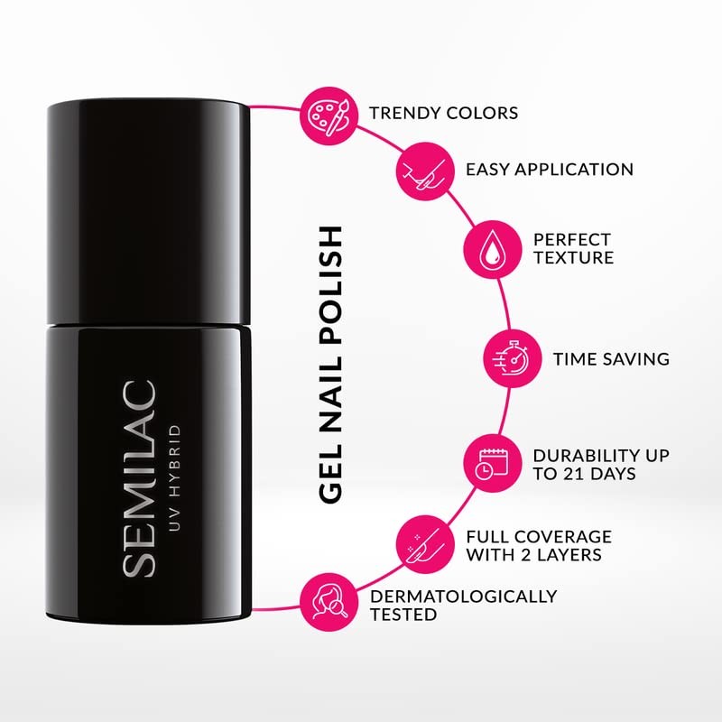 308 Semilac UV Nail Festive Blue 7 ml