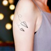 Oottati Waterproof Tiny Cute Fake Hand Neck Temporary Tattoos Stickers