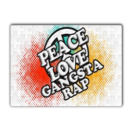 Makoroni -Peace Love Gangsta Rap - Jigsaw Puzzle 80 pcs, DesR79