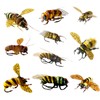 Fly Fishing Flies kit with Fly Box/Nymphs/Dry Fly,Wet Fly/Streamers/Realistic Flies