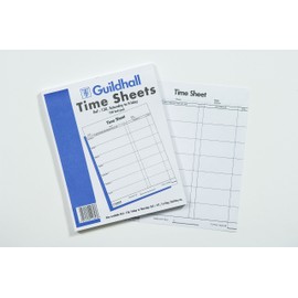 Exacompta - Ref 130Z - Guildhall - Time Sheets, Saturday to Friday, 254 x 203mm, 100 Pre-Printed Sheets per Pad - Suitable for Recording Working Time for Correct Wages