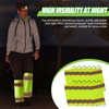 Hercicy Reflective Two Tone Mesh Leg Gaiters High Visibility Polyester