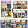 12 Pcs Cultures Around The World Posters Multicultural and Diversity