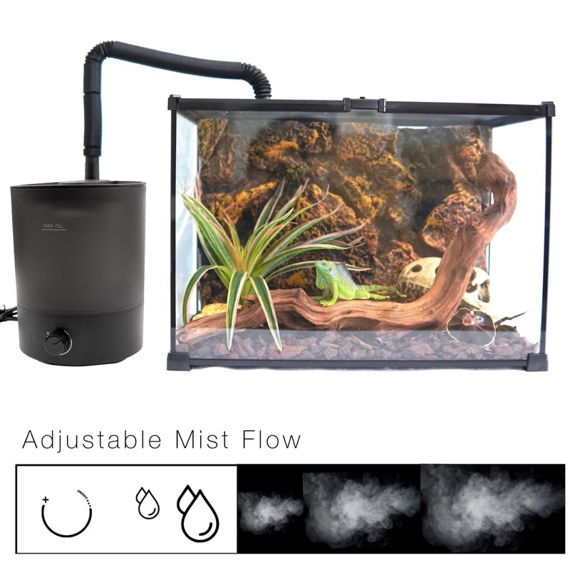 MRREPTILE Reptile Fogger Humidifiers Mister, Misting System for Reptiles, Terrarium