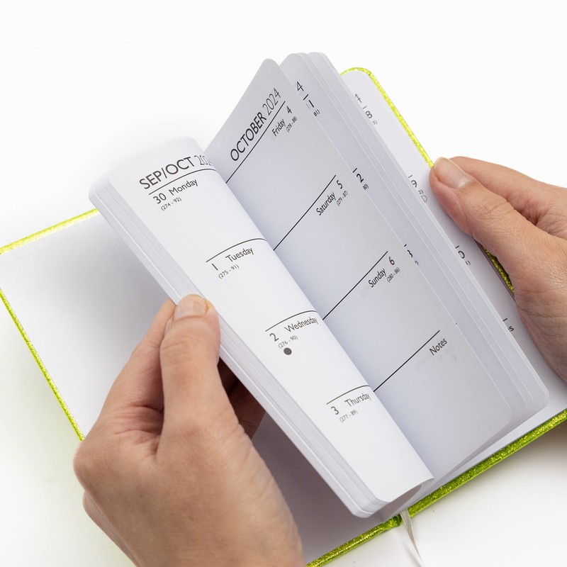 2024 Diary Week to View Slim Size Full Year Journal