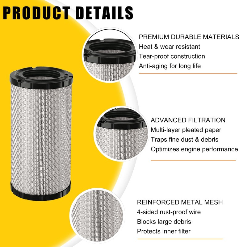 2 Pack 715900394 Air Filter Replacement for Can-Am Defender Traxter
