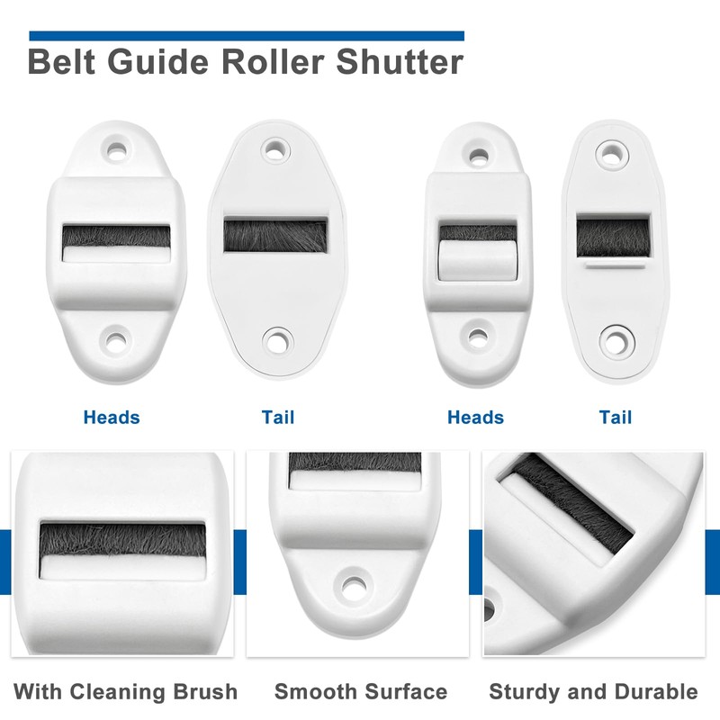 8pcs Belt Guide Roller Shutter 14mm, 23mm Roller Blinds Belt