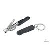 NEONS Nail Clipper Small Ring Small Foldable Nail Clipper (Black)