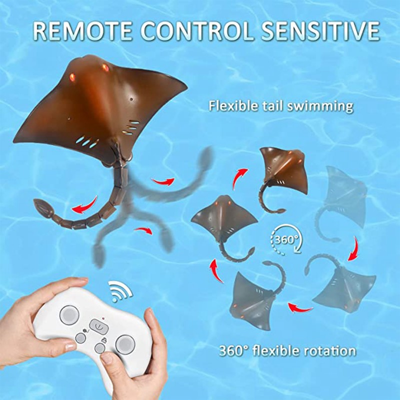 Simulation Devil Fish 18005 2.4G Remote Control Boat Waterproof Electric