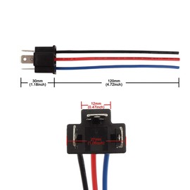 TOMALL H4 HB2 9003 Male Socket for LED Replacement Headlight Connector Wiring Harness Conversion Kit
