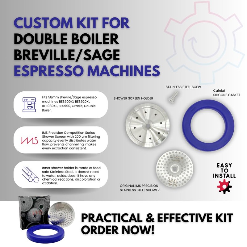 Stainless Steel Precision Kit Compatible with Double Boiler Breville/Sage. IMS