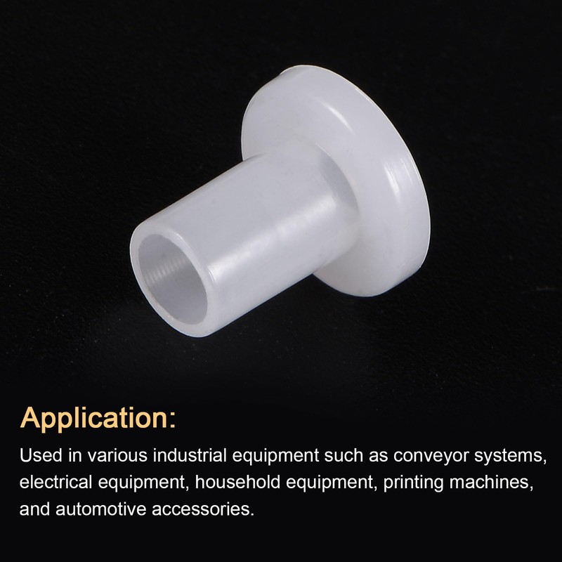 QUARKZMAN Pack of 12 Flanged Plain Bearings Plastic Bushings 4