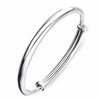 MUNSKT Sterling Silver Adjustable Silver Plated Smooth, Suitable For Women's