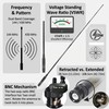 HYS BNC Telescopic Whip Handheld Dual Band Antenna,VHF 144MHz &