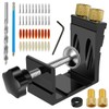 47Pcs Pocket Hole Jig Kit Metal Pocket Screw Jig Drill