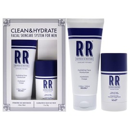 RR Clean and Hydrate Duo by Reuzel for Men - 2 Pc 1.7oz Clean and Fresh Solid Face Wash Stick, 3.38oz Hydrating Face Moisturizer