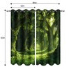 MissHope Green Tree Forest Blackout Curtains Wild Green Scenery Sunshine