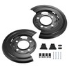 X AUTOHAUX 1 Set Rear Brake Dust Shield Backing Plates